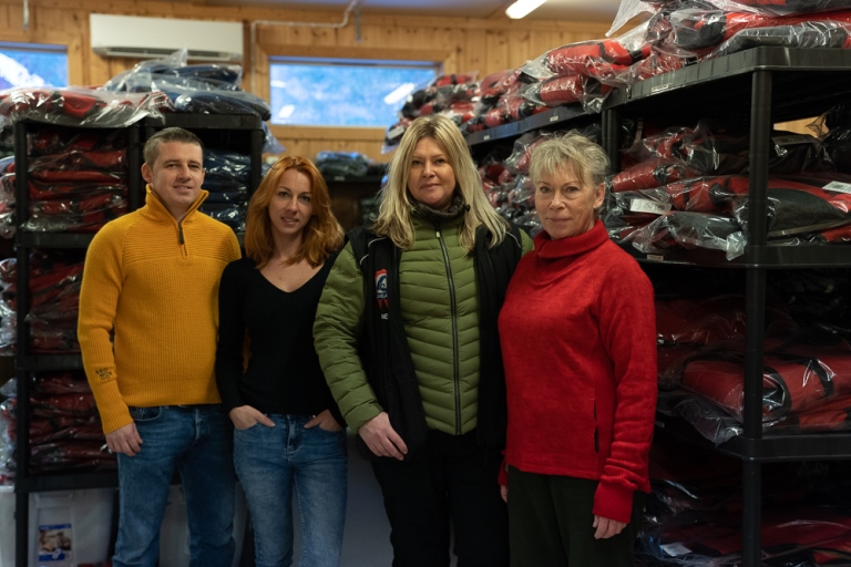 Fra høyre: Ingrid, Une, Ewelina, Martin